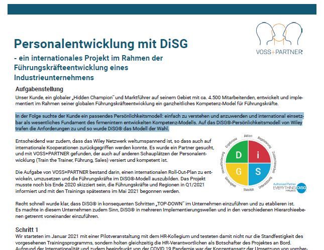 Personalentwicklung mit DiSG®